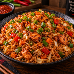 Schezwan Fried Rice (Chicken)