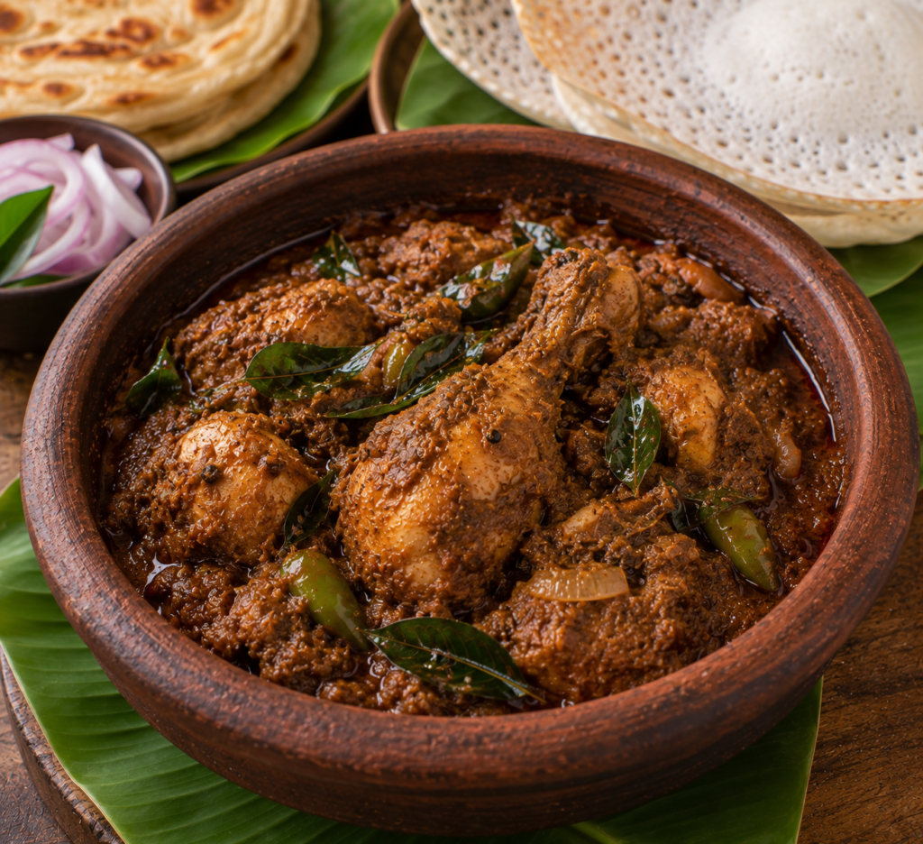 Chicken Varutharacha Curry